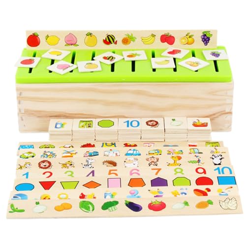 Montessori Toys, 8-Type-Holzsortierspiele, Bildungsssensspielspielzeug für Mädchen, Jungen Kinder früh Bildungsfarbnummer Erkennung Ball Klassifizierungsbrett Magnetpenst. Montessori Toys, 8-Type-Holzsortierspiele, Bildungsssensspielspielzeug für Mädchen, Jungen Kinder früh Bildungsfarbnummer Erkennung Ball Klassifizierungsbrett Magnetpenst. von Jorzer