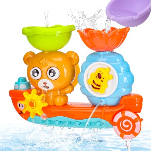 Badewannenspielzeug Baby Badespielzeug Wasserspielzeug Kinder Bär und Bee Badewanne Spielzeug für Jungen und Mädchen Geburtstag ab 2 3 4 5 6 Jahre von Jostift