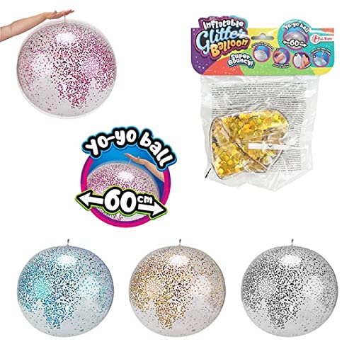 Inflatable Glitter Balloon, 60 cm 35880Z von Toi-Toys