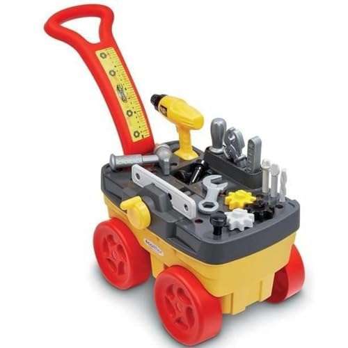 JOUETS ECOIFFIER SAS 2419 Konstruktion, Zusammenbau, Mehrfarbig, Chariot outils von Ecoiffier