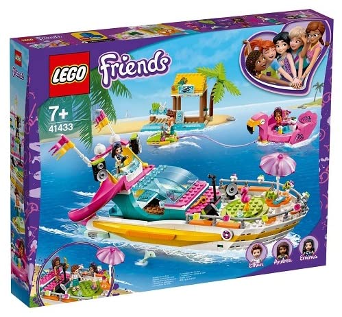 Das Partyschiff der Mini-Puppen Friends – Yacht – für Lego 41433 Mädchen ab 7 Jahren – Bauspiel von Jouets