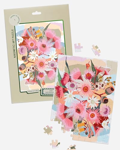 Flowering Radiergummi Magnetic Puzzle - Artist Designed Fridge Puzzle 100 Piece Fridge Puzzle von Journey of Something