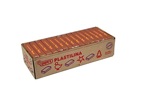 Jovi Plastilina, 15 Tabletten 350 gr, braun-Gehäuse (7209) von Jovi