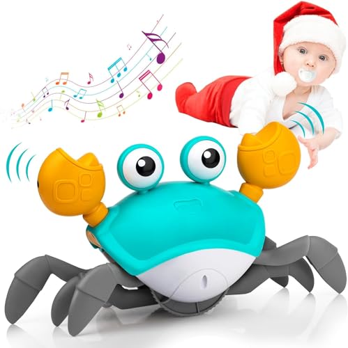 Jovicos Krabbe Baby Spielzeug ab 1 2 3 Jahr, krabbelnde krabbe Spielzeug ab 6 7 8 9 10 Monate, Kinderspielzeug ab 1-3 Jahre Junge Mädchen Geschenk für Kinder Tummy Time Toys (Grün) von Jovicos