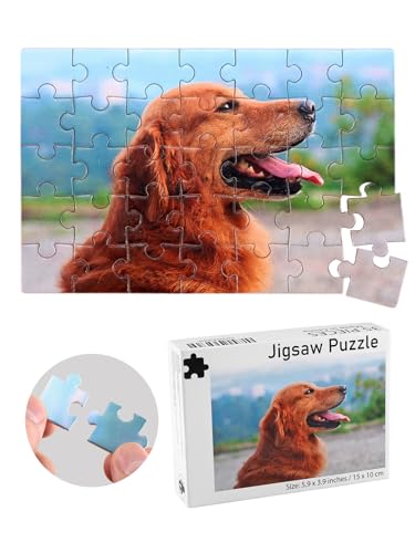 Jovivi Fotopuzzle mit eigenem Bild 35-1000 Teile Personalisiertes Puzzle Foto Schachtel Individuelle Geschenke für Freunde Partner Familie (35 Teile (15 * 10cm)) von Jovivi