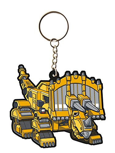 Joy Toy 99830 - Dinotrux Vinyl Schlüsselanhänger - 2 Charktere - TyRux mit Dozer, 5 x 5 cm von Joytoy