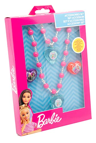 Joy Toy 20211230LLRYLShowerSLEX04021YLAERVW Barbie Schmuckset mit Armband, Halskettchen, 2 Ringe, Unisex-Kinder, Mehrfarbig von Joytoy