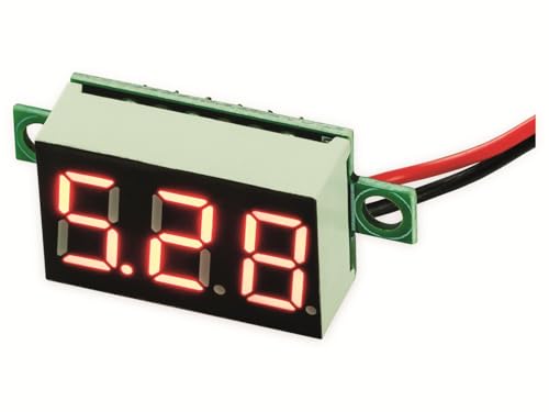 Joy-it Messgerät Voltmeter mit 3-Ziffer LED-Diplay, 3 bis 30 Volt, 0,36 Zoll (0,914cm) von Joy-it