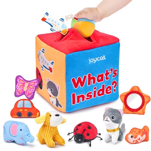 JoyCat Baby Spielzeug 6 Monate, Mystery Soft Box mit 10 Stück Sensorik Spielzeug, Rassel, Spiegel, Montessori Spielzeug Motorikspielzeug Baby Geschenke 1 2 Jahre JoyCat Baby Spielzeug 6 Monate, Mystery Soft Box mit 10 Stück Sensorik Spielzeug, Rassel, Spiegel, Montessori Spielzeug Motorikspielzeug Baby Geschenke 1 2 Jahre von JoyCat