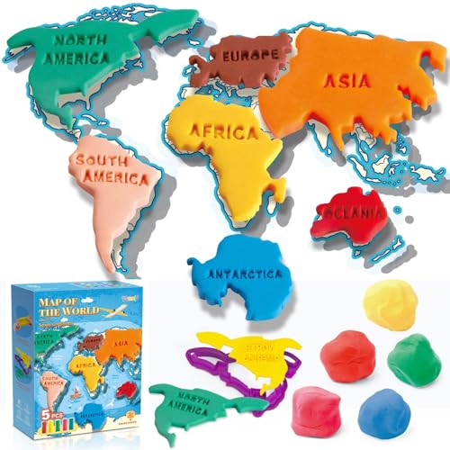 JoyJoyful Knete Set Knetwerkzeug für Kinder, 13 Stück Knete Set ab 3 4 5 6 7 8 Jahr, Knete Zubehör für Fantasievolles und Kreatives Spielen, Plastilin Werkzeuge Party Set für Kinder von JoyJoyful