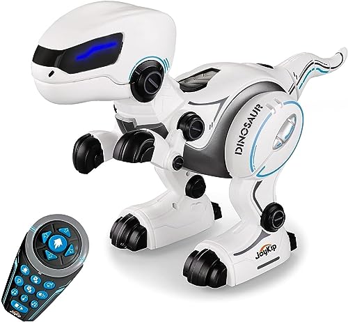 JoyKip Ferngesteuerter Roboter Intelligenter Programmierbarer RC Dinosaurier Spielzeug für Kinder - Gehender Tanzender Singender Dino Roboter mit LED-Lichtern. Geschenk für 3-7 Jahre von JoyKip