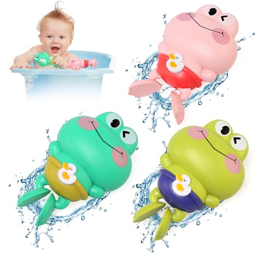 JoyLife Badewannenspielzeug Baby,Badespielzeug Kinderab 1 2 3 4 Jahr,Uhrwerk Schwimmbad Spielzeug,Wasserspielzeug,Montessori-Spielzeug für Kleinkinder,Perfekt Lernspiel Geschenk für Kinder (3 STÜCKE) von JoyLife