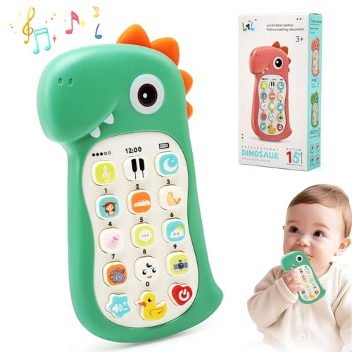 JoyPlus Kinder Spielzeug Telefon, Kinder Spielzeug Handy, Musik Telefon Spielzeug, Kinder Smartphone Spielzeug, Lernspielzeug, Geschenk für Kinder ab 3+Jahre von JoyPlus