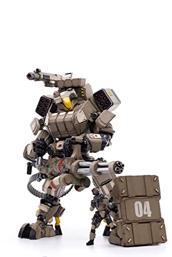 JoyToy 1/25 Mecha Soldat – Actionfigur Iron Wrecker 04 Mecha und Pilot La Science-Fiction Roboter Mecha, Militärschlacht, Modelle für Sammlungen (Heavy Firepower Mecha) von JoyToy