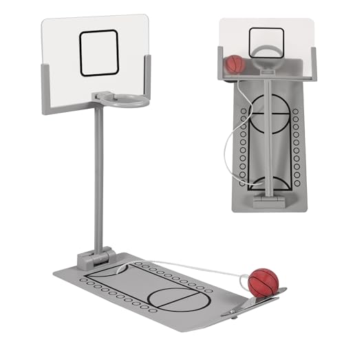 Joycabin Mini Tisch Basketball, Metall Tisch Basketballspiel Spielzeug, Flipper Basketball, Faltbar Fingerbasketball, Büro Desktop Basketball Partygeschenke für Kinder und Erwachsene von Joycabin