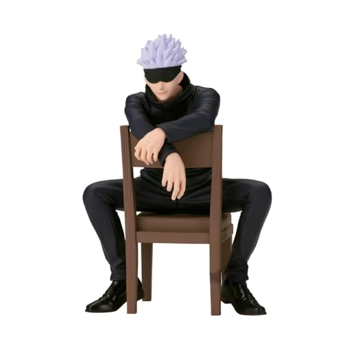 Anime Charakter Prison Realm Gojo Figur Sitting Pose Gojo Anime Statue PVC Modell Desktop Dekoration Sammlung Geschenke für Fans von Joyes