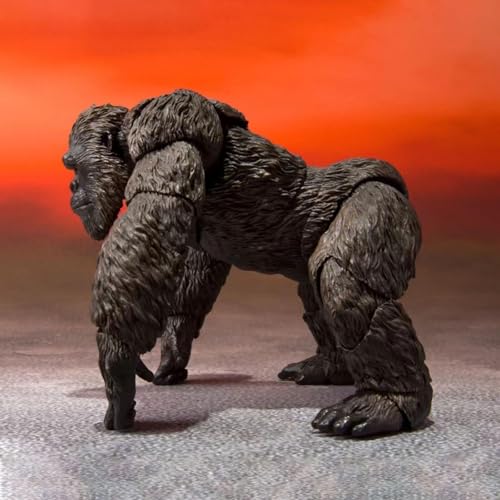 Anime-Film Godzilla VS Kong Figur bewegliche Gelenke King Kong Monster Doctor Actionfiguren Modell Dekoration Sammlung Spielzeug Geburtstagsgeschenk 18cm/7Zoll Gesicht veränderbar von Joyes