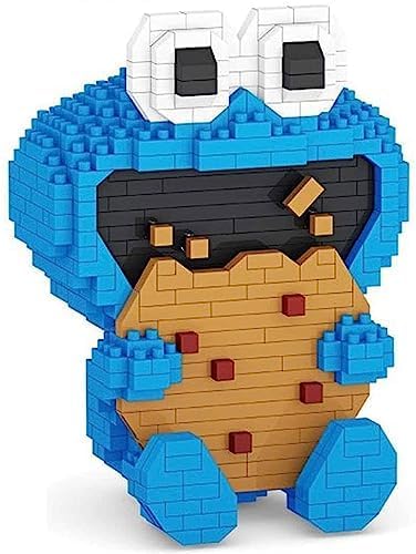 Bausteine Anime Figuren 3D Model Micro Diamond Blocks Bricks Mini Assembly Children's Toy Gifts Decompression Gift，Mikro Tier Block DIY Spielzeug (618PCS) blau von Joyes