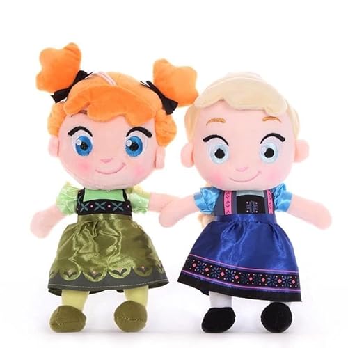 Joyes 2 Stück Plüschtiere Prinzessin Mädchen Spielzeug Puppe Mädchen Geburtstagsgeschenke Mädchen Plüschpuppe (30 cm, Anna und ELSA) von Joyes