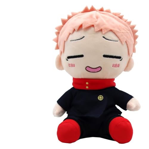 Jujutsu Kaisen Plüschtier, Itadori Yuji Anime Plüschpuppe, Jujutsu Kaisen Plush Toy, Itadori Yuji Plush Doll, Itadori Yuji Figuren Stoffpuppen, Itadori Yuji Kuscheltier, für Jungen und Mädchen von Joyes