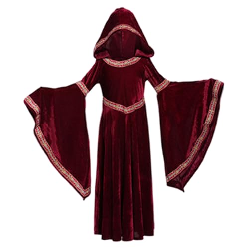 Joygoodta Halloween Kostüm Frauen, mittelalterliche Frauen Red Riding Hood Cape Retro Court Vampire Witch Kostüm für Halloween Party Performance m Joygoodta Halloween Kostüm Frauen, mittelalterliche Frauen Red Riding Hood Cape Retro Court Vampire Witch Kostüm für Halloween Party Performance m von Joygoodta