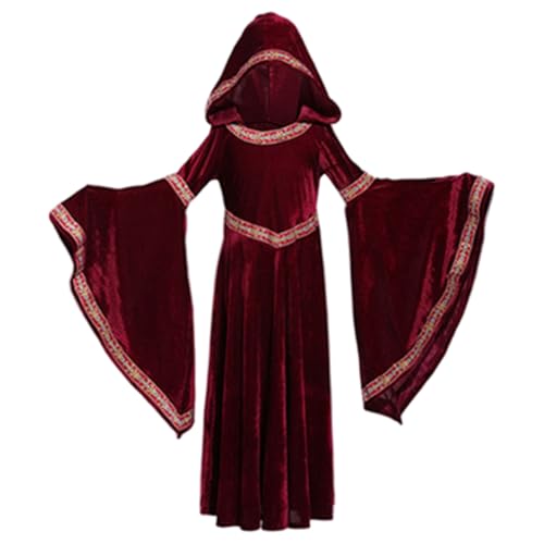 Joygoodta Halloween Kostüm Frauen, mittelalterliche Frauen Red Riding Motor Cape Retro Court Vampire Hexenkostüm für Halloween Party Performance s Joygoodta Halloween Kostüm Frauen, mittelalterliche Frauen Red Riding Motor Cape Retro Court Vampire Hexenkostüm für Halloween Party Performance s von Joygoodta
