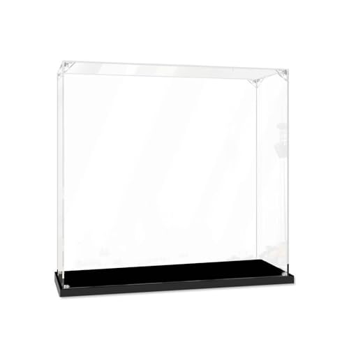 JoyiD Acryl-Vitrine mit schwarzem Acrylboden, 21051 Tokyo Skyline-Modell, 30 x 15 x 30 cm, staubdichte Vitrine, durchsichtige Acryl-Vitrine von JoyiD