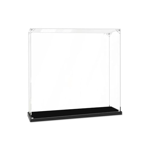 JoyiD Durchsichtige Vitrine aus Acryl for das Street View-Modell 21028, 2 m Dicke Vitrine mit schwarzem Acrylsockel, staubdichte Vitrine for Actionfiguren-Spielzeug von JoyiD