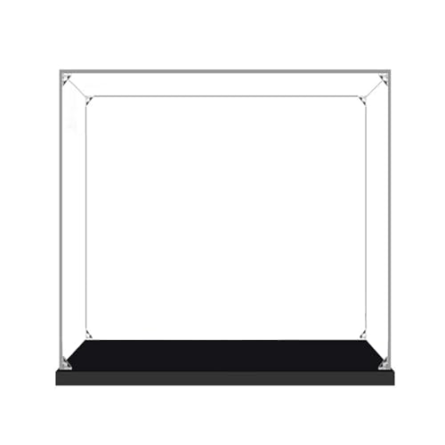 JoyiD Vitrine aus Acryl mit schwarzem Sockel, transparente Modell-Schutzhülle, staubdichter Schutz, Vitrine for Modell 76391 (nur Vitrine) von JoyiD