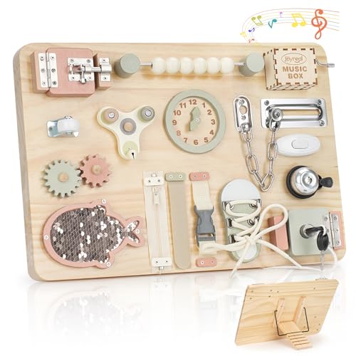 Joyreal Groß Montessori Busy Board - Motorikbrett Activity Board Motorikboard Montessori Spielzeug Brett Holzspielzeug Motorikspielzeug Sensorik Board Joyreal Groß Montessori Busy Board - Motorikbrett Activity Board Motorikboard Montessori Spielzeug Brett Holzspielzeug Motorikspielzeug Sensorik Board von Joyreal