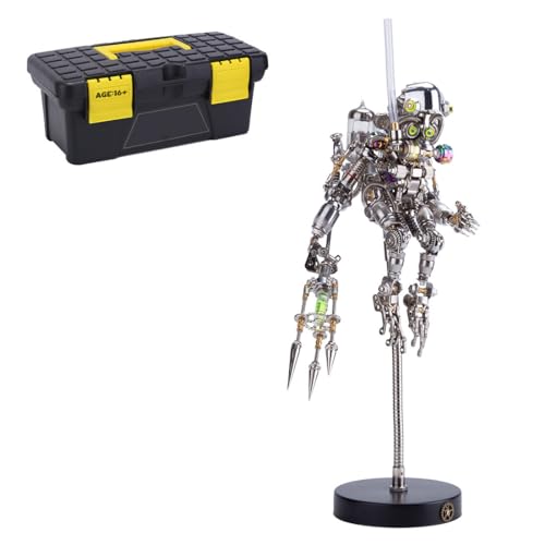 Joytopiaminds 3D-Metallpuzzle für Erwachsene, über 700 Teile, DIY 3D Steampunk Mechanischer Taucheraffen-Modellbausatz mit farbwechselnden LED-Teilen, kreative Dekoration für Zuhause oder das Büro Joytopiaminds 3D-Metallpuzzle für Erwachsene, über 700 Teile, DIY 3D Steampunk Mechanischer Taucheraffen-Modellbausatz mit farbwechselnden LED-Teilen, kreative Dekoration für Zuhause oder das Büro von Joytopiaminds