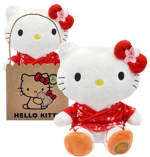 Joy Toy - Hello Kitty mit Kimono ECO-Plüsch 14x13x24 cm Joy Toy - Hello Kitty mit Kimono ECO-Plüsch 14x13x24 cm von Joytoy