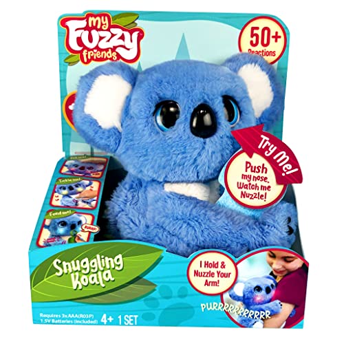 Joy Toy Fuzzy Friends interaktiver Plüsch Koala in Geschenkverpackung 22.7x13.5x25.4 cm von Joytoy