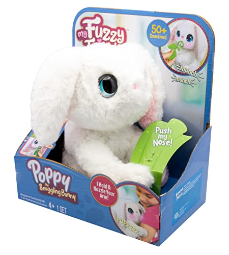 Joy Toy - My Fuzzy Friends interaktiver Plüsch Bunny (Hase) in Geschenkverpackung 22.7x13.5x25.4 cm, Mehrfarbig von Joytoy