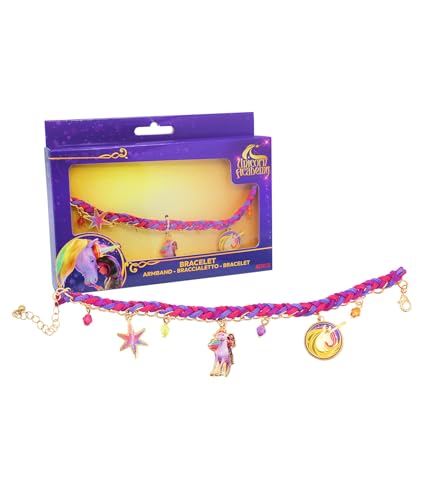 Joy Toy - Unicorn Academy Armband aus Metall und Kordell mit Anhängern Joy Toy - Unicorn Academy Armband aus Metall und Kordell mit Anhängern von Joytoy