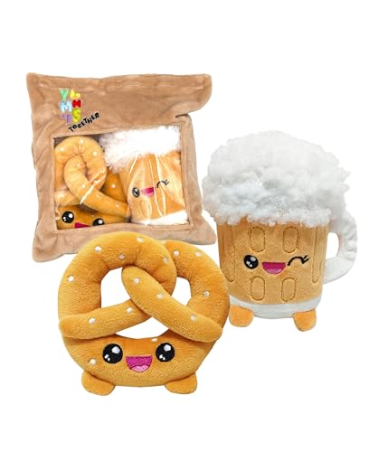 Joy Toy - Yummies Together Brezel und Bier - 2 Plüsch 15 cm in Take Away Plüsch Tasche 21x21 cm Joy Toy - Yummies Together Brezel und Bier - 2 Plüsch 15 cm in Take Away Plüsch Tasche 21x21 cm von Joytoy
