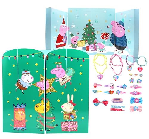 Joytoy Adventskalender mit Schmuck und Haarschmuck - 28x7x28 cm von Joytoy