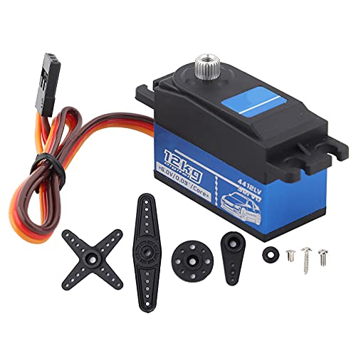 Joyzan Digital Servo Motor, RC Low Profile Hohes Drehmoment Vollmetallgetriebe Wasserdicht Drift Fernbedienung Metallgetriebe für Auto Crawler Roboter Steuerwinkel Autospielzeugzubehör Hubschrauber von Joyzan