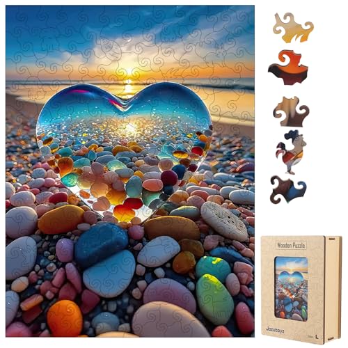 Holzpuzzle Erwachsene, 191 Teile Magisches Holz Puzzle, Wooden Puzzle Holz Erwachsene und Kinder Mit Geschenk Holzbox (28 x 38 cm) von Jozutoyz