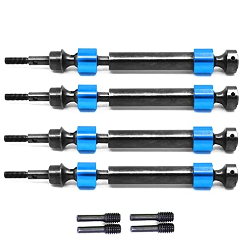 Jrrwtevng 4Pcs Hartstahl Keilverzahnte CVD Antriebswelle für 1/10 4S 89076-4 RC Auto Upgrade Teile ZubehöR,2 von Jrrwtevng