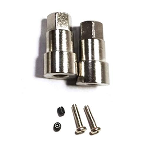 Jrrwtevng D12 5Mm Metall Vorne Hinten VerküRzt Kombinieren Rad Nabe Sechskant Adapter Upgrades ZubehöR für D12 1/10 RC Auto Teile, 2 von Jrrwtevng