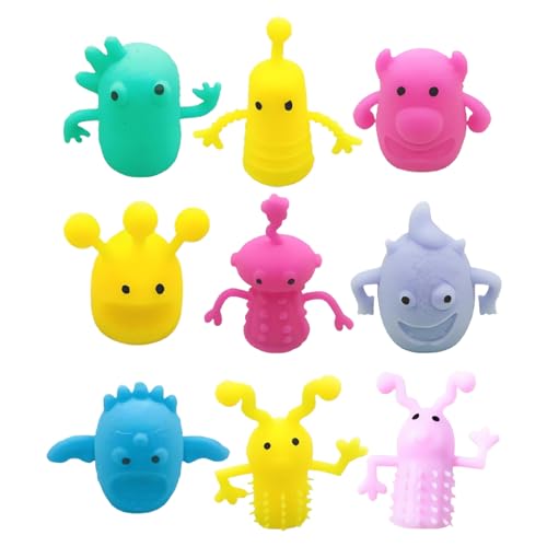 20 Stück Fingerpuppen Leucht Set, Fingerpuppe Monster, Finger Monster Silikon, Spielzeug Finger Monster, Fingerpuppen Für Kinder, Ideal Für Rollenspiele, Spiele Und Partys von Jsleid