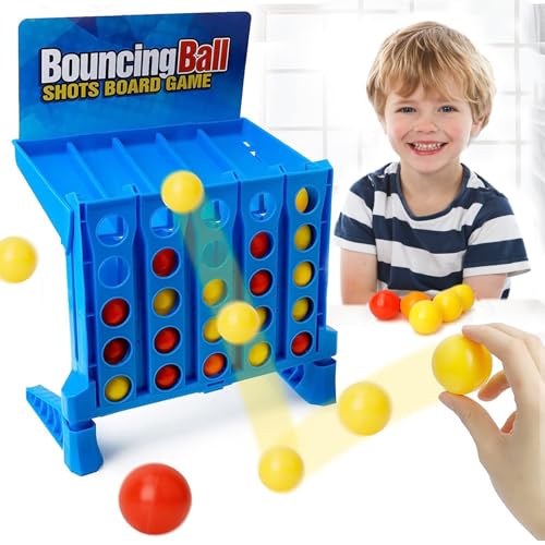 Vier Gewinnt Spiel, Schüsse Bounce Spiel Bouncing Ball, 4 Gewinnt Action, 4 Gewinnt Rund, Spannende Spielzeuge Spaß Auf Partys Lustige Bounce Ball Multiplayer Spiele von Jsleid