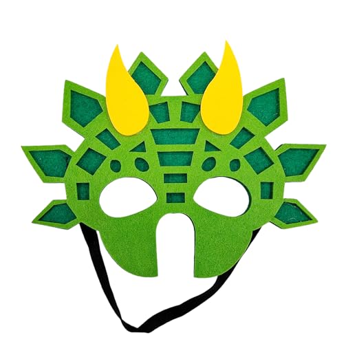 Jtnohx Filz-Tiermasken, 10 Stück Halloween-Maske für, Tier-Kostüm für Geburtstag Party Supplies（Dino Masken） von Jtnohx