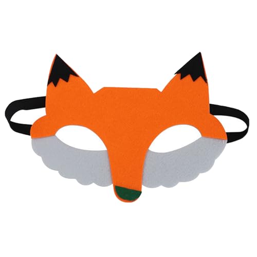 Jtnohx Filz-Tiermasken, 10 Stück Halloween-Maske für, Tier-Kostüm für Geburtstag Party Supplies（Fuchs Masken） von Jtnohx