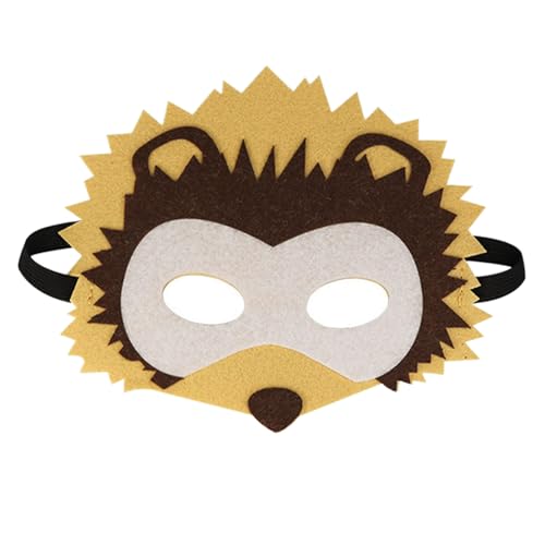 Jtnohx Filz Tiermasken, 10 Stück Halloween Maske für Kinder, Tier Kostüm für Geburtstag Party Supplies（Igel Masken） von Jtnohx