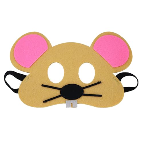 Jtnohx Filz Tiermasken, 10 Stück Halloween Maske für Kinder, Tier Kostüm für Geburtstag Party Supplies（Maus Masken） von Jtnohx