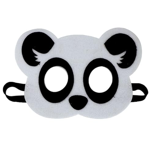 Jtnohx Filz Tiermasken, 10 Stück Halloween Maske für Kinder, Tier Kostüm für Geburtstag Party Supplies（Panda Masken） von Jtnohx