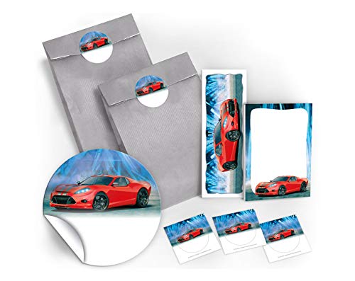 12 Lesezeichen + 12 Mini-Notizblöcke + 12 Geschenktüten/grau + 12 Aufkleber Rennauto rot Mitgebsel Gastgeschenk beim Kindergeburtstag Jungen 12 Lesezeichen + 12 Mini-Notizblöcke + 12 Geschenktüten/grau + 12 Aufkleber Rennauto rot Mitgebsel Gastgeschenk beim Kindergeburtstag Jungen von JuNa-Experten