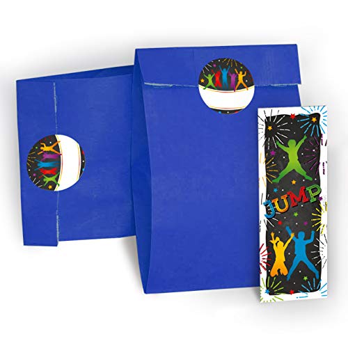6 Lesezeichen + 6 Geschenktüten/dunkelblau + 6 Aufkleber Trampolin Jump Party Mitgebsel Gastgeschenk beim Kindergeburtstag Jungen Mädchen 6 Lesezeichen + 6 Geschenktüten/dunkelblau + 6 Aufkleber Trampolin Jump Party Mitgebsel Gastgeschenk beim Kindergeburtstag Jungen Mädchen von JuNa-Experten